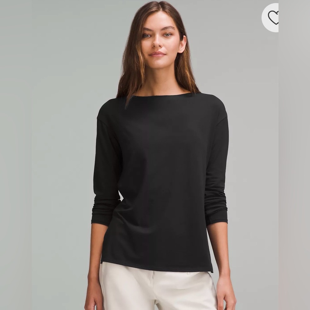 Lululemon Relaxed Fit Boat Neck Long Sleeve